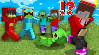 Don’t Open the Door to Zombie CASH and NICO Stranger In Minecraft challenge Maizen JJ and Mikey Zoey