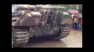 Jagdpanther with orginal engine sound, WTD Trier July 2014!