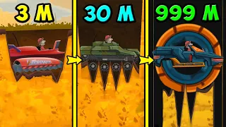 КАКАЯ ТАЧКА ПРОВАЛИТСЯ ГЛУБЖЕ ВСЕХ ПОД ЗЕМЛЮ? ЭКСПЕРИМЕНТ в игре Hill Climb Racing