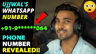 TECHNO GAMERZ REVEALED HIS REAL MOBILE NUMBER | TECHNO GAMERZ WHATSAPP NUMBER | UJJWAL GAMER