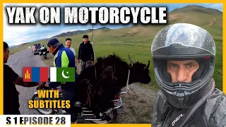MONGOLIA | Yak Riding Motorcycle  [S1-Ep 28]- Austria 🇦🇹 to Afghanistan & Pakistan 🇵🇰