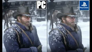 RDR 2 PC vs PS4 - Сравнение Графики