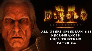 D2R All Ubers Speedrun Necromancer World Record [4:38] Uber Tristram Diablo 2 Resurrected Patch 2.3