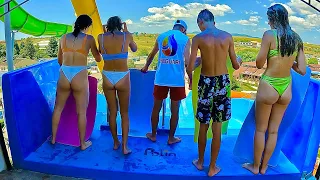 Water Slides at Aquapark Nessebar in Bulgaria