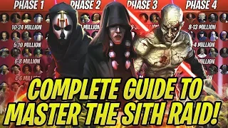 MASTER THE HEROIC SITH RAID! All Best Teams in Phase 1-4 | Star Wars: Galaxy of Heroes