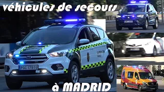 compilation de vehicules de secours à MADRID