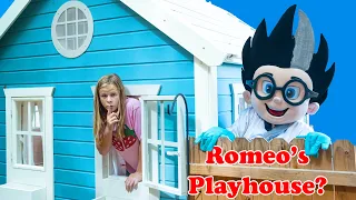 Assistant Helps Find Paw Patrol After PJ Masks Romeo Takes her playhouse