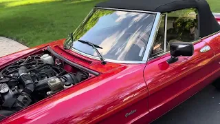 87’ Alfa Romeo Spider Graduate cold start and walk around.