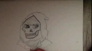 How to draw Skeletor from He-man (time-lapse)