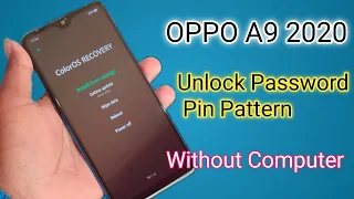 Hard Reset Oppo A9 2020 (CPH1937) Without Pc | Remove Password Pin Pattern Unlock 100% Working