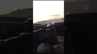 M2 Browning goes full on Russian Positions In Ukraine