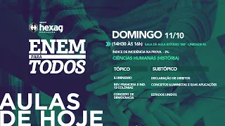 ENEM PARA TODOS - AULA DOMINGO 11/10 - CIÊNCIAS HUMANAS (HISTÓRIA) - LINK DO MATERIAL NA DESCRIÇÃO