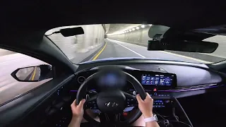 현대에서 만든 2000cc 가솔린 터보 엔진 끝판왕!! 아반떼 N 1인칭 야간 주행 (Hyundai Avante N Pov Drive )