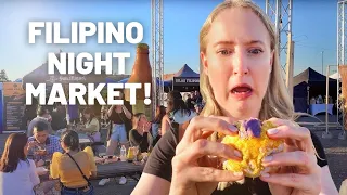 Filipino STREET FOOD Market in Toronto! Eating at Pinoy Night Market 🇵🇭🤤 #Lechon #Ensaymada