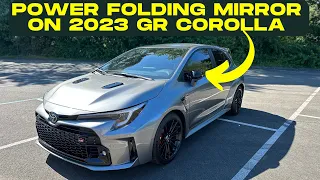 How to Install power Folding mirrors on a 2023 Toyota Corolla GR