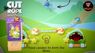 Cut the Rope Remastered: Level 3-1 Yellow+Blue Stars Gameplay #Shorts