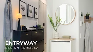 Foolproof Formula To Create A Functional & Beautiful Entryway + 5 Popular Combos