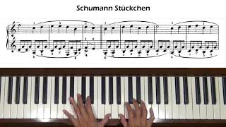 Schumann Stückchen Album for the Young Op. 68, No. 5 Piano Tutorial