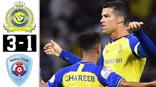 Al Nassr vs Abha 3-1 - All Goals & Extended Highlights - 2023 HD (Ronaldo vs Abha Today)