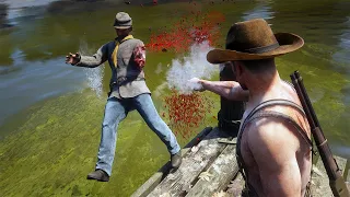 Red Dead Redemption 2 PC 60FPS - Funny & Brutal Moments Vol. 93 (Euphoria Ragdolls)