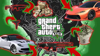 GTA 5 - All New 2024 Secret Money, Rare Cars & Weapon Locations! (Story mode )