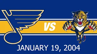 Highlights: Blues at Panthers: January 19, 2004