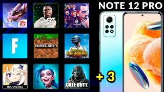 REDMI NOTE 12 PRO 4G - Free Fire, eFootball 24, EA FC 24, Call of Duty, Minecraft, Genshin Impact +3