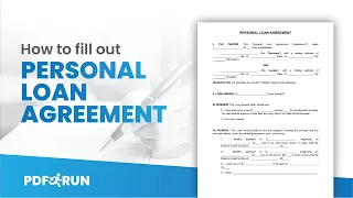 How to Fill Out Personal Loan Agreement Online | PDFRun