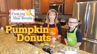 25 - Pumpkin Donuts (Vegan) - Cooking with Miss Brenda