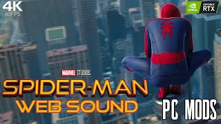 Marvel's Spider-Man Remastered PC - MCU Web Swing and Shooting Sound | MOD SHOWCASE 4K 60fps