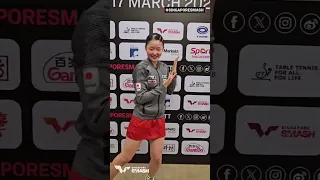 Victory dance from Miwa Harimoto 🥰💃 #SingaporeSmash #Shorts