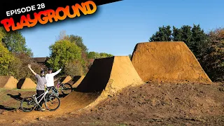 WE BUILT A BEAST! RIDING THE BIGGEST MTB DIRT JUMP YET!! PLAYGROUND EP28