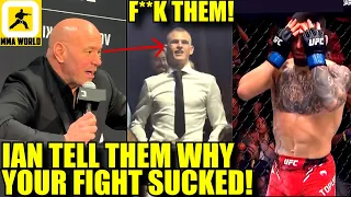 Dana White gets interrupted by Ian Garry at the UFC 298 Press Conf,Ilia Topuria on Volk rematch