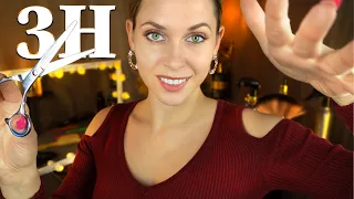 ASMR 3H Sleep recovery ✂ Haircut roleplay, Personal Attention, Whispered