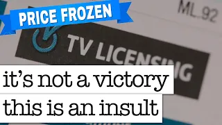TV Licence Fee Frozen