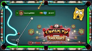 8 Ball Pool - NEW Chalk Fu Knockout TOP - Points 20877 in Round 1 - GamingWithK