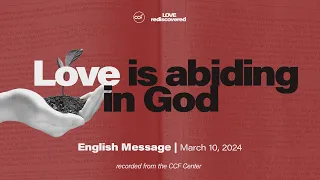 Love is Abiding in God | Paul  Tan-Chi