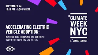 Accelerating electric vehicle adoption; How business leadership and collective action can now dri...