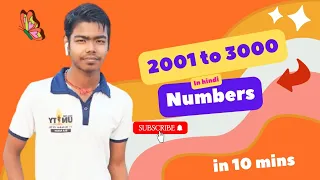 2001 to 3000 numbers l 2001 to 3000 learn by music on youtube l 2001 to 3000😮😍