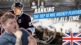 Ranking the TOP 10 NHL Players Of ALL TIME [British Hockey Newbie Reaction]