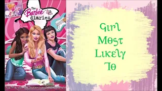 The Barbie Diaries - Girl Most Likely To w/lyrics