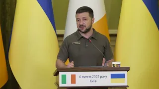 Володимир Зеленський і Прем’єр-міністр Ірландії Міхол Мартін зробили заяви за результатами зустрічі