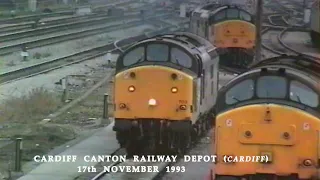 BR in the 1990s Cardiff Canton Depot Cardiff on 17th November 1993
