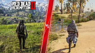 Assassin’s Creed Mirage vs RDR 2 - Direct Comparison! Attention to Detail & Graphics! PC ULTRA 4K