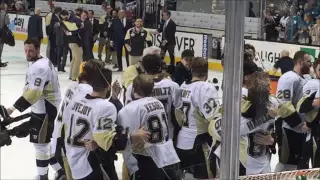 Pittsburgh Penguins winning Stanley Cup - On Ice Celebration 2016