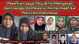 Video minta maaf//Maafkan Ibu Afni ya guys, Please hentikan huj4tan kepada beliau, kasihan....