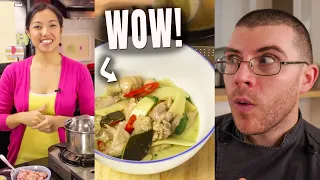Pro Chef Reacts... To Pailin's REAL Thai Green Curry