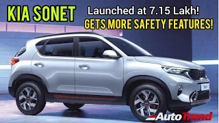 2022 Kia Sonet Launched in India | Gets More Safety Features | TeamAutoTrend