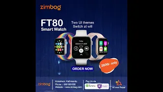 FT80 Smart Watch in Nepal at zimbag.com