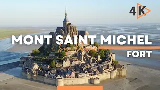 Mont Saint Michel France by Drone in 4K 60FPS